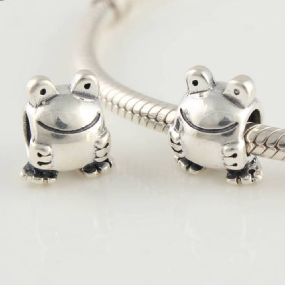 Authentic Pandora Smiling Frog Charm - image 1